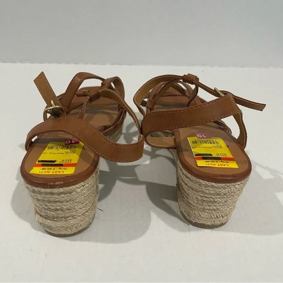 Women’s White Mountain Swayze Brown Platform Sandals Size 10 US! - Picture 6 of 10